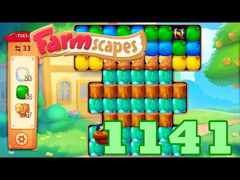 Farmscapes Level 1141 HD Gameplay Walkthrough | 3 - match game | android | ios | pc | GameGo Game