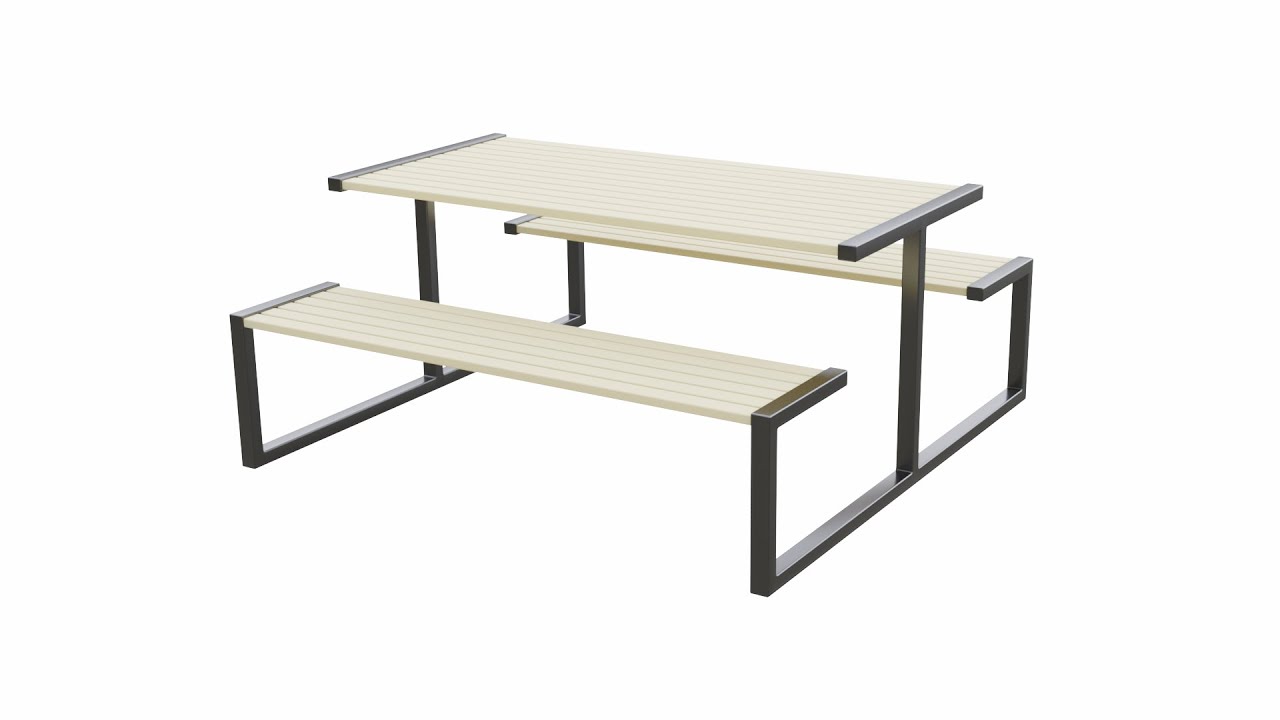 City Outdoor Table 3D Model