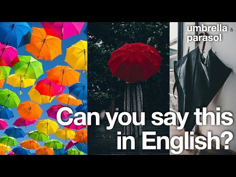Learn English Through Explanation┃umbrella & parasol 1/2