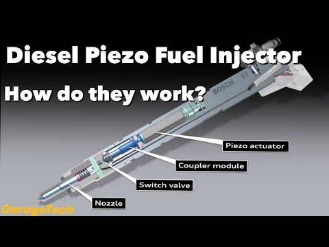 How do Diesel fuel injectors work? Piezo common rail diesel fuel injector operation explained