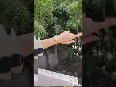 Chic Statement Brass Bracelet with Circular Bands