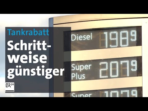 Tankrabatt: Preise fallen erst nach und nach | Abendschau | BR24