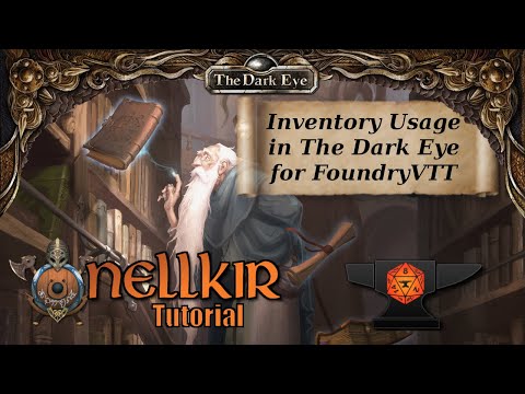 TDE for FoundryVTT - Inventory Tutorial