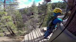 preview picture of video 'Zip lining at Wrightwood 1.19.14'
