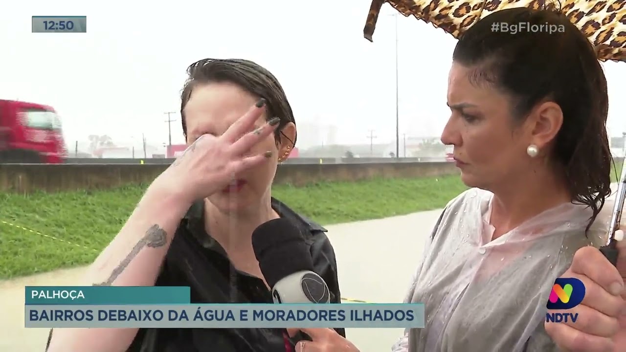 Acompanhe a situação da chuva na cidade de Palhoça na manhã desta quinta-feira