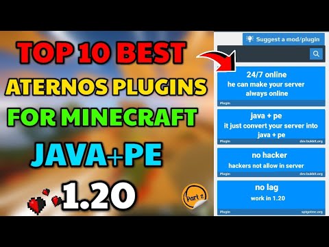 Insane Aternos Plugins! Minecraft 1.20 + Java PE