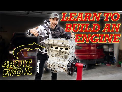 How To Build a 700HP Car Engine from Scratch! (4B11T Evo X)