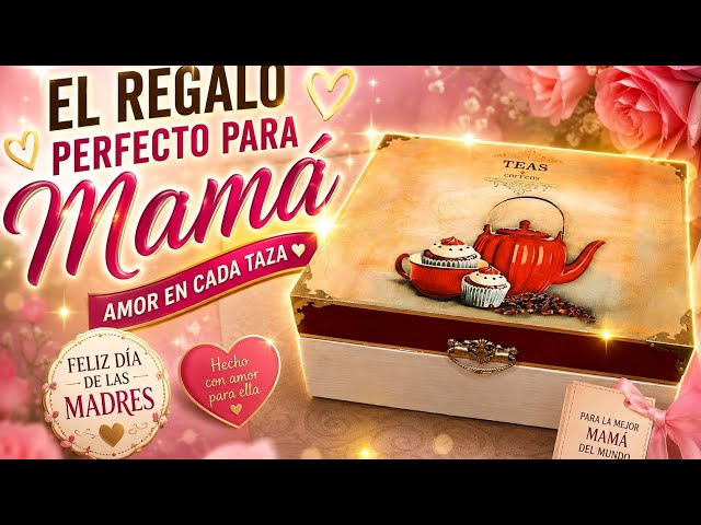 Vídeo relacionado con Regalo Personalizado para Madres: Caja de té para la Mejor mamá grabada con su Nombre y el tuyo/vuestro