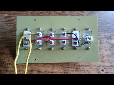 Three Socket Two Switch One Bulb Holder Connection Wiring. By Fet