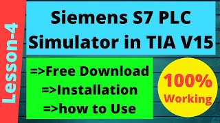 S7 PLC V15 Simulator Download, Install and Use Explained | English