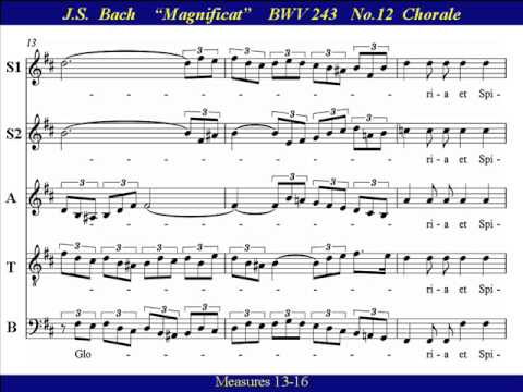 JS Bach Magnificat BWV 243-12 Gloria Patri Tenor