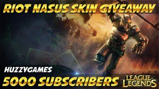 preview picture of video 'Riot Nasus Giveaway - 5000 Subscribers'