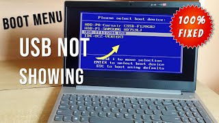 Bootable USB Not Showing Up In Boot Menu | Lenovo [Fix]