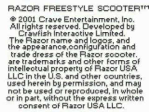 Razor Freestyle Scooter Game Boy