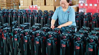 Unveiling China's manufacturing! The process of best-selling photography tripod is revealed