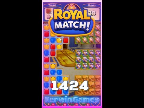 Royal Match Level 1424 - No Boosters Gameplay