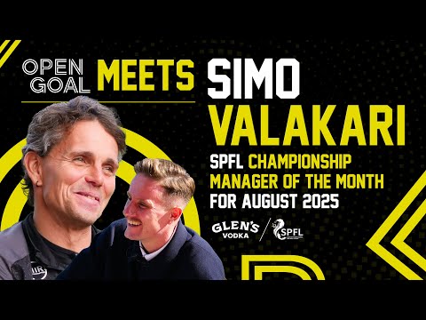 SIMO VALAKARI | Open Goal Meets... | Si Ferry Chats With SPFL Manager Of The Month On Career & Life