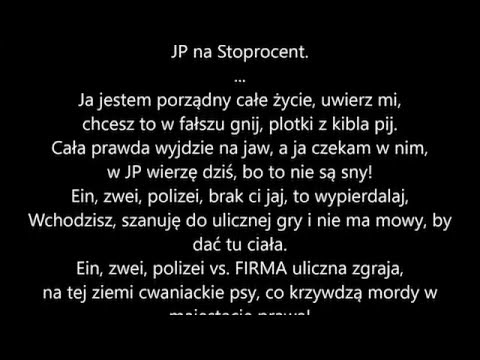 Sobota gośc. Popek, Bosski Roman - JP na Stoprocent