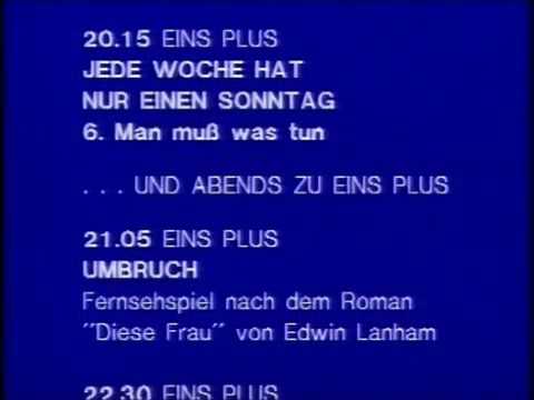 Programmvorschau WDR Mo. 21.7.1986