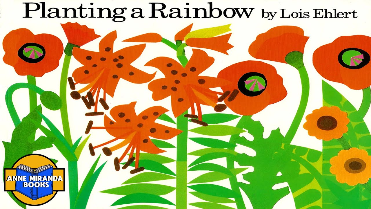 PLANTING A RAINBOW - learn colors in a flower garden