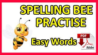 Letters in Alphabet - Spelling bee / Easy Exercise - Listen and find the word - Easy English Lesson