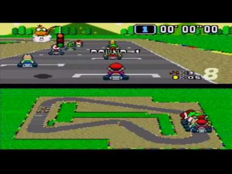 Super Mario Kart - Mushroom Cup 100cc - Part 1