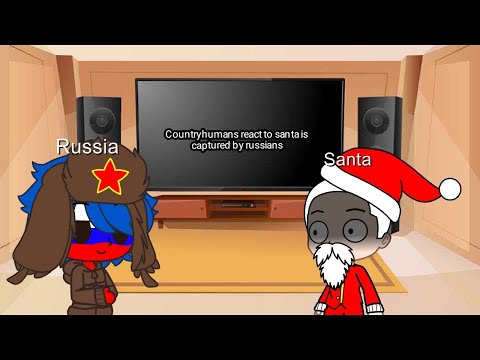 Countryhumans react to santa is captured by russians