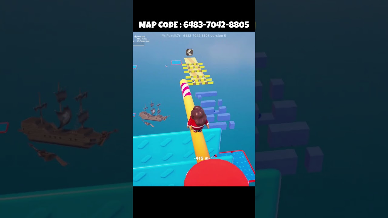 Can you solve this difficult level?OnlyUp FallGuys!⭐ | Map code: 6483-7042-8805