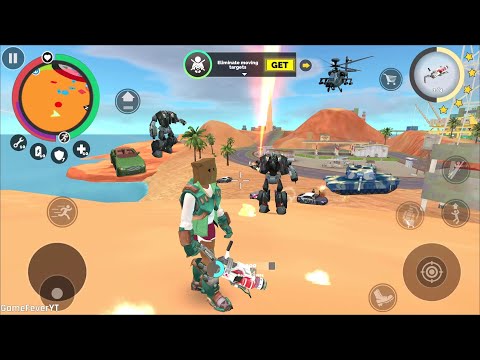 Vegas Crime Simulator - (Police Car Robot Fight Vegas Hero)Brown Mountain Hell - Android Gameplay HD