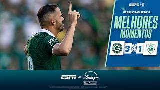 COM PÊNALTI MAIS BIZARRO DO ANO, GOIÁS VENCE O AMÉRICA-MG NA SÉRIE B | MELHORES MOMENTOS