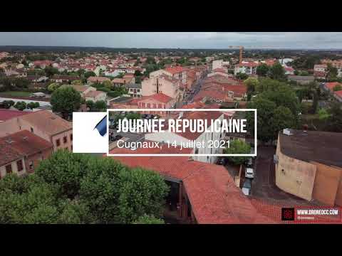 Le 14 juillet à Cugnaux vu du ciel