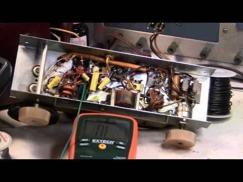 Portable Tube Radio Repair, Replace Caps and first test of Power Supply