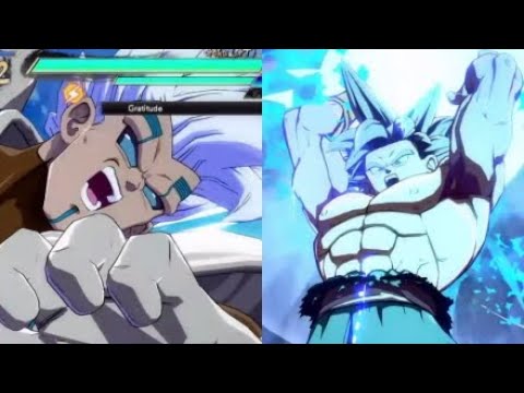 Dragon Ball FighterZ Chris G (Android 18 Super Baby 2 Frieza) Vs Gratitude (Gogeta UI Goku GT Goku)