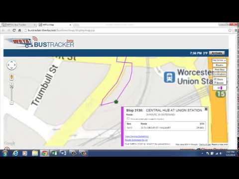 WRTA Bustracker Real Time Map