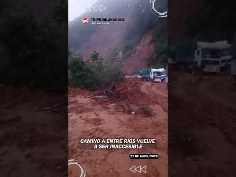 Camino a Entre Rios vuelve a ser inaccesibleAnte las lluvias el camino en la cuesta de San Simón