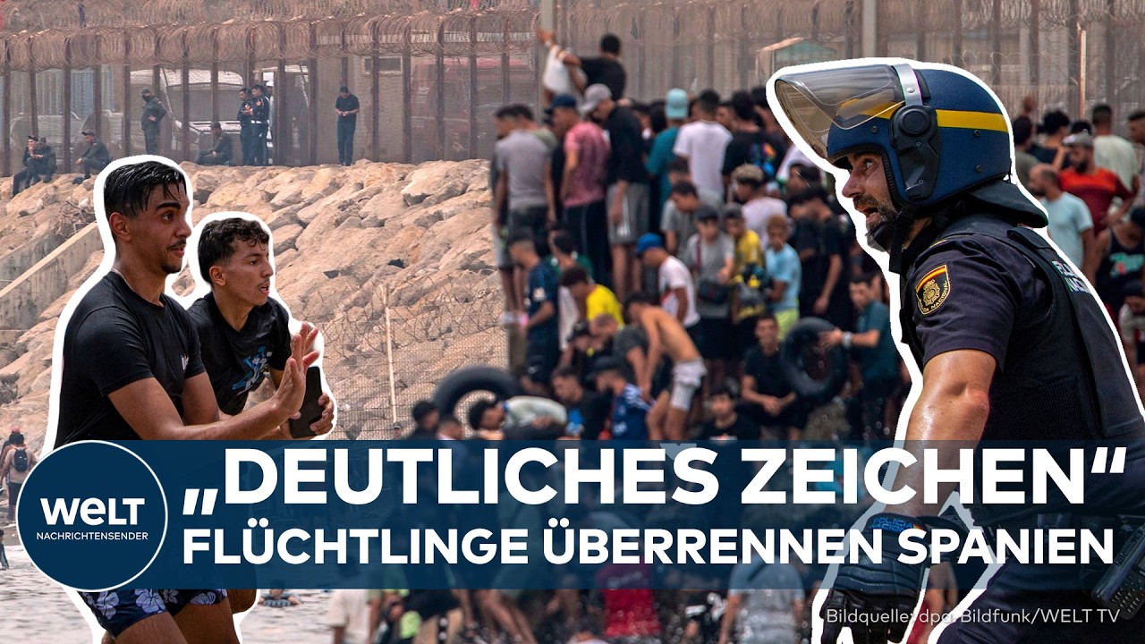 SPANIEN: "Deutliches Zeichen" – 60.000 Marokkanische Flüchtlinge stürmen Exklave in Ceuta