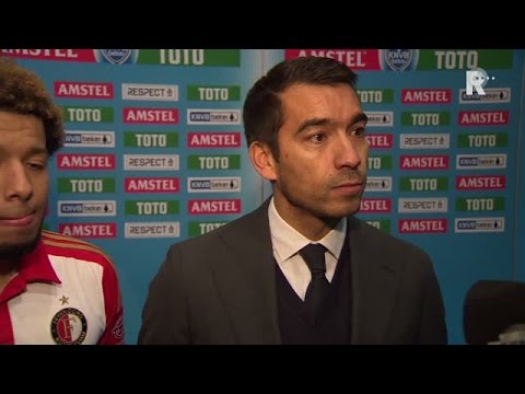 Giovanni van Bronckhorst na afloop van Feyenoord - Willem II