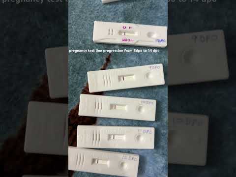 my pregnancy test is still faint positive. from 8dpo to 14 dpo. #pregnancy #viral #ytshorts
