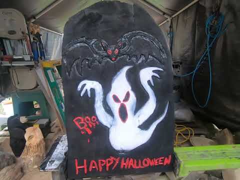 Power Carving / How to Dremel Carve a Tomb Stone