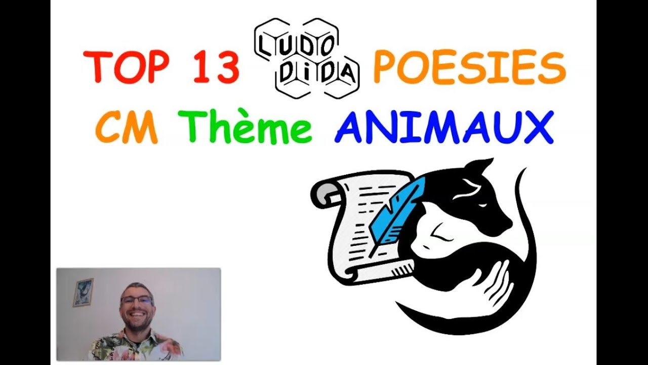 👍🏻 TOP 13 🏆 Poésies CM 📜 Thème Animaux 😹