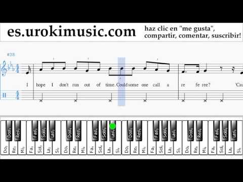 Tutorial de Piano (mano derecha) Justin Bieber - Sorry Clases Notas Parte#2 um-i927