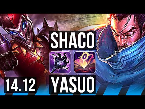 SHACO vs YASUO (MID) | 6/1/7, Dominating | EUW Diamond | 14.12