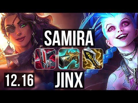 SAMIRA & Nautilus vs JINX & Soraka (ADC) | Quadra, 70% winrate, 21/3/6 | KR Master | 12.16