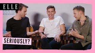 &#39;BEST INTERVIEW EVER!&#39; | Mamma Mia 2 cast | Jeremy Irvine, Hugh Skinner, Alexa Davies