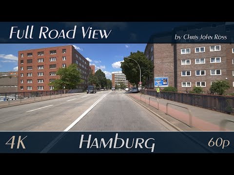 Hamburg, Germany: Hamm - Wendenstraße, Grevenweg - 4K (UHD/2160p/60p) - Autofahrt - Car Ride Video