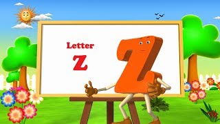 Letter Z Song -3D Animation  Learning English Alph