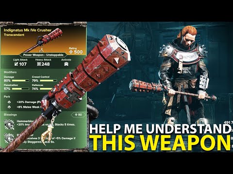 Help me understand this weapon! Indignatus Mk IVe Crusher | Warhammer 40K: Darktide | Damnation