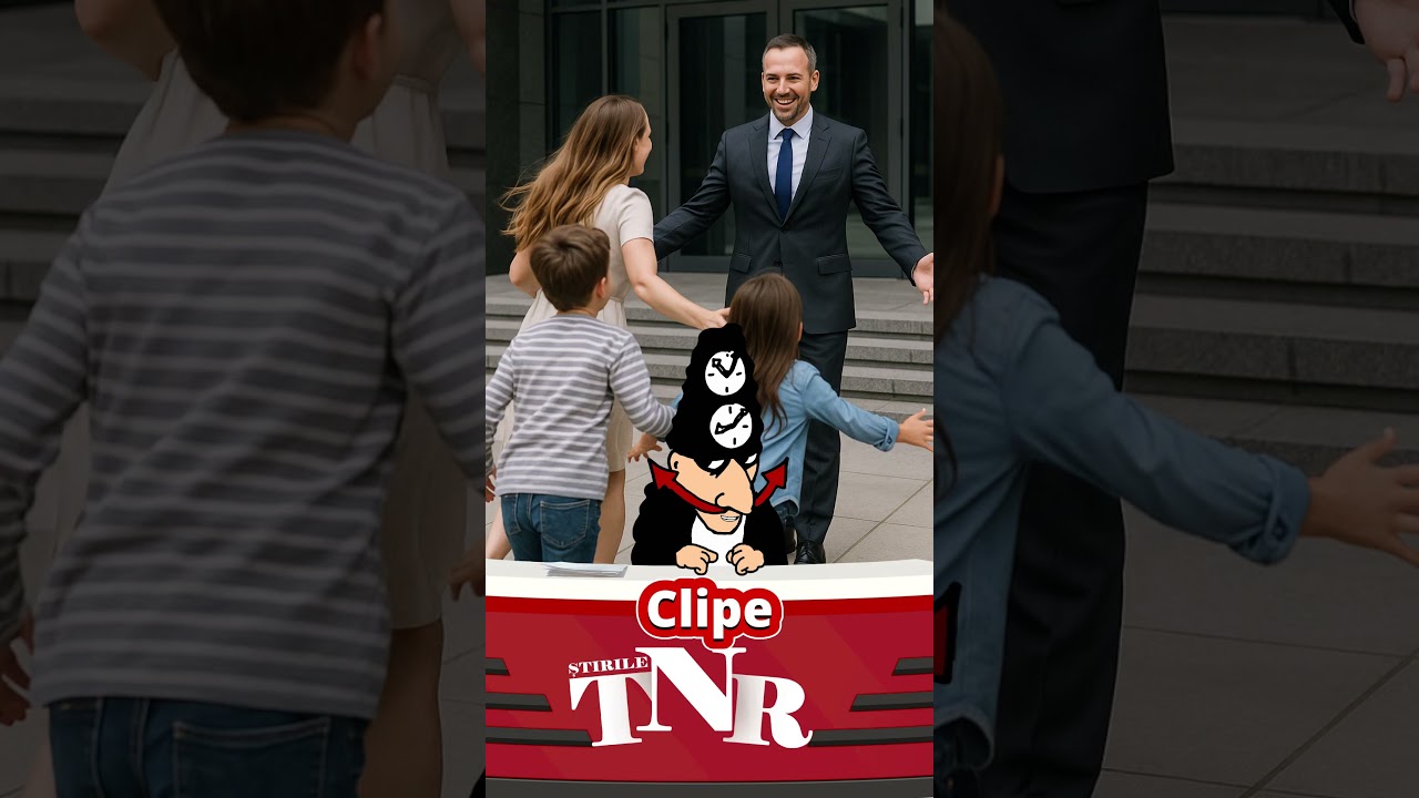 Emoționant! Ccorporatist pensionat, aşteptat de familie la eliberarea din multinaţională