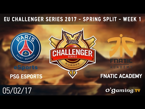 PSG vs Fnatic Academy - EU Challenger Series 2017 - Spring Split - Week 1 - League of Legends