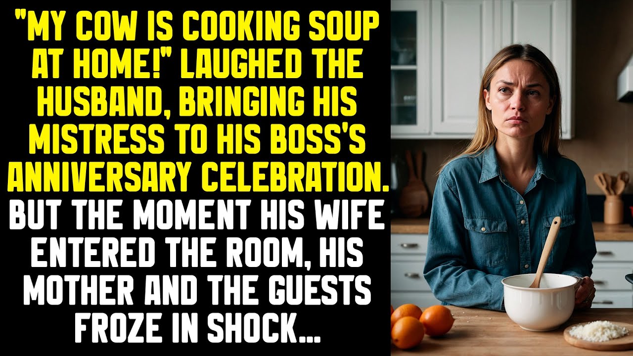 "My cow is cooking soup at home!" laughed the husband. But the moment his wife entered the room...